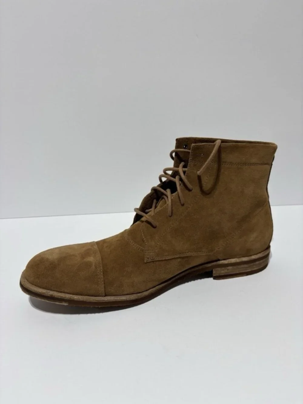 Frye Men’s Sam Lace-Up Boots Brown Suede, Size 12 M